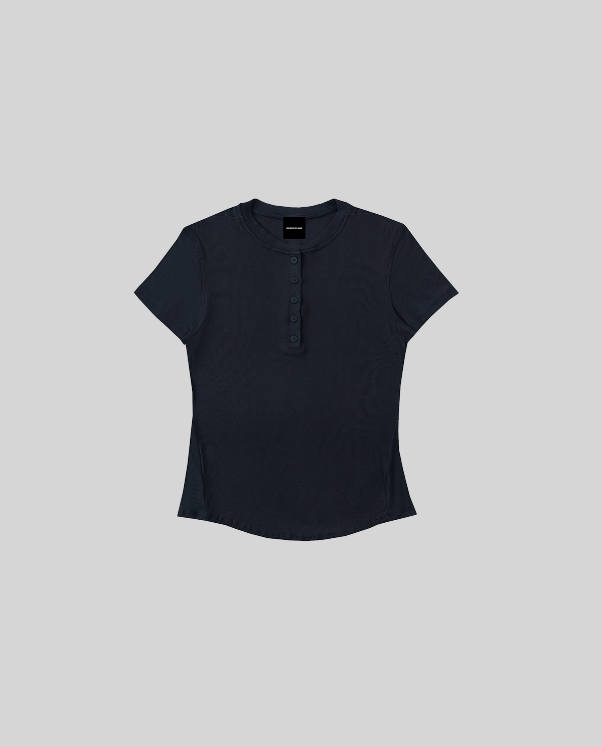 Modal Bodycon Henley Shirt