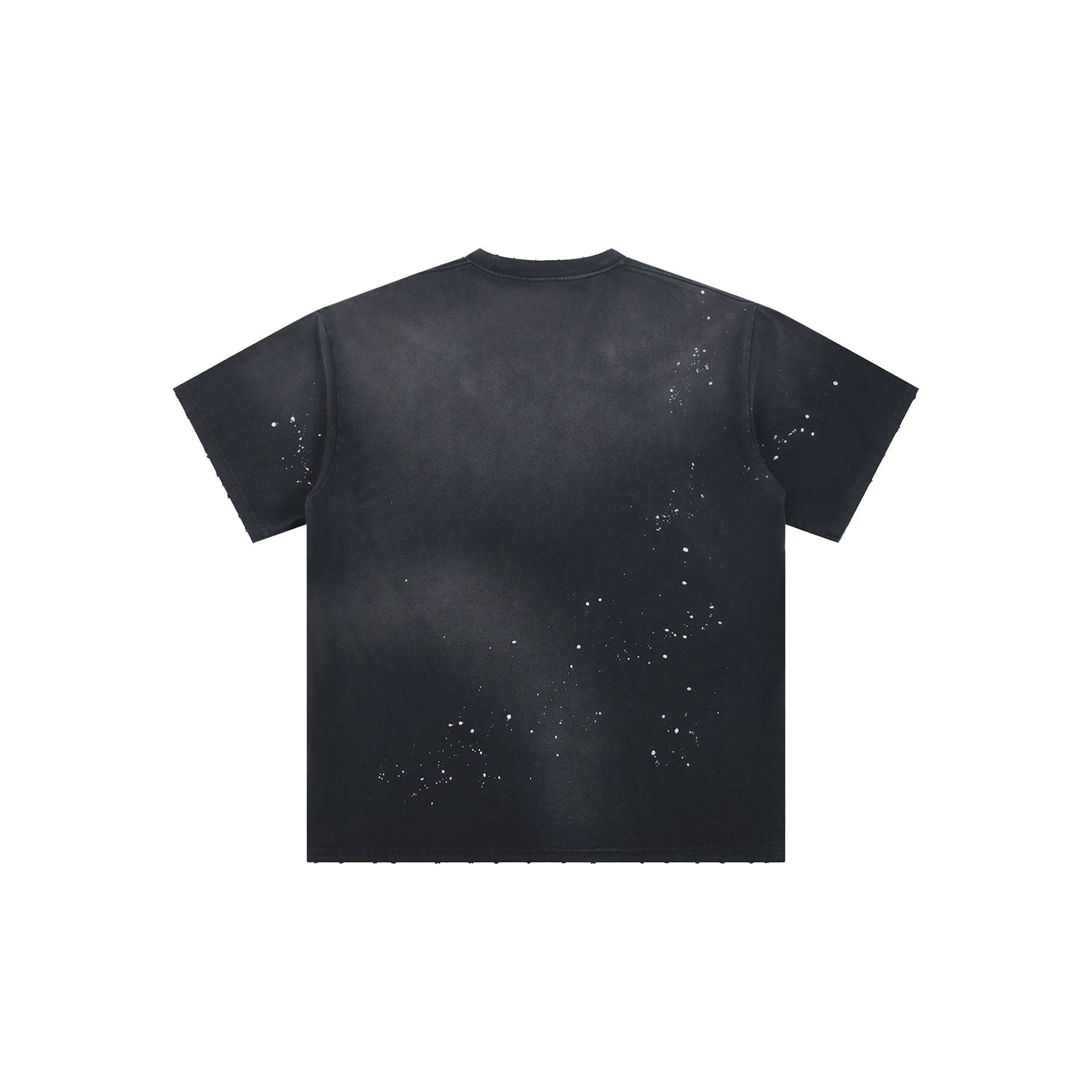 Hand-Frayed Sunfade Paint Splatter T-Shirt
