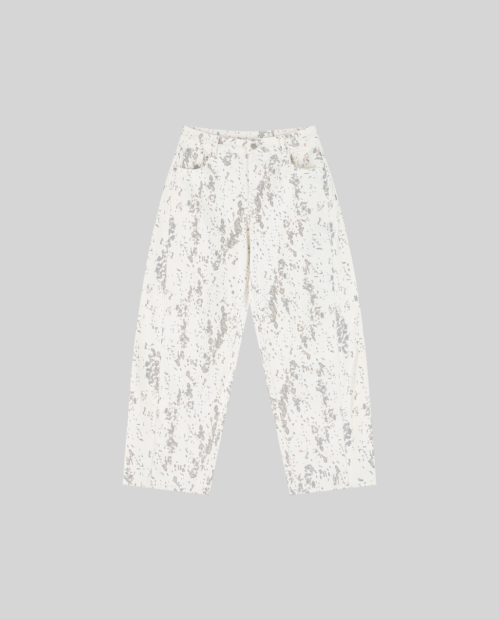 Women's Splatter Barrel Leg Jeans