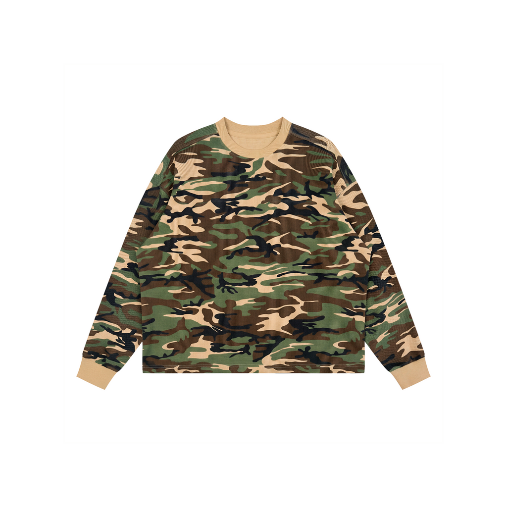 Waffle Boxy Long Sleeve T-Shirt