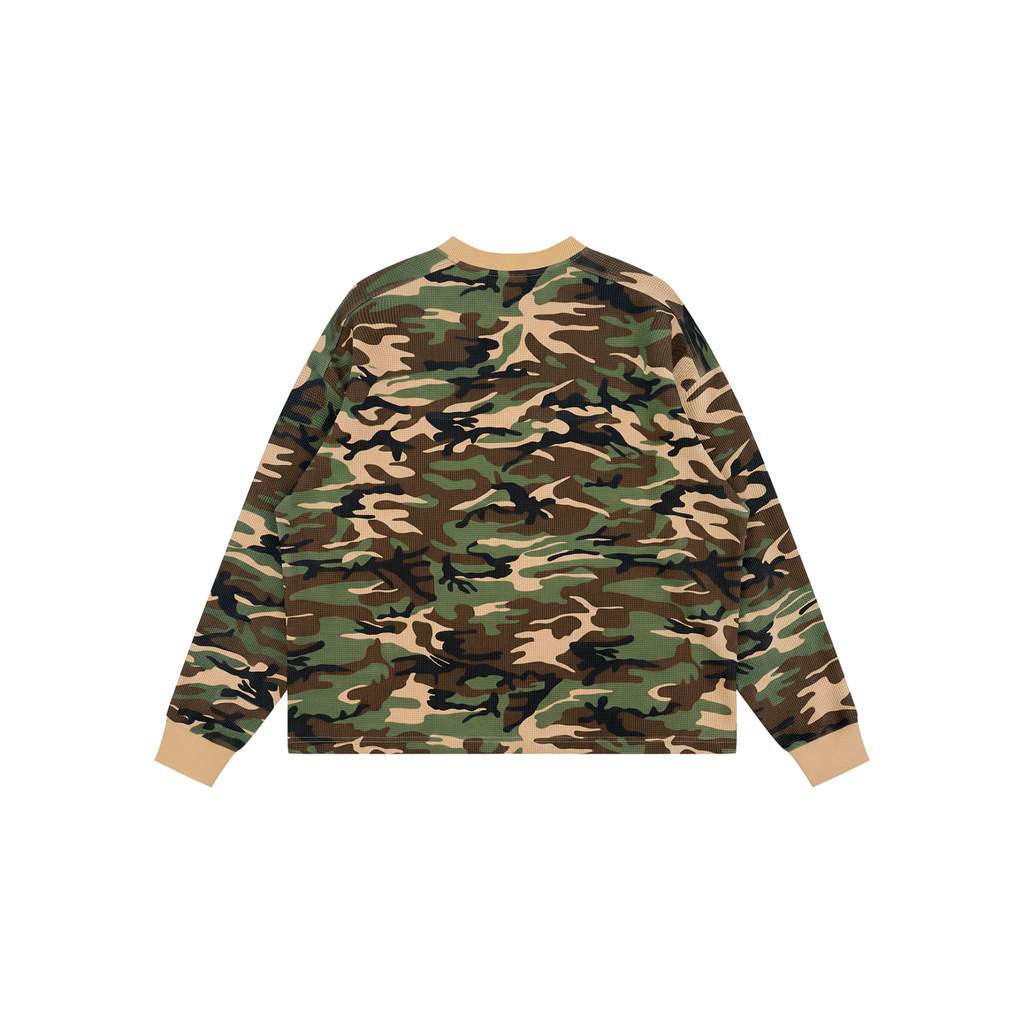 Waffle Boxy Long Sleeve T-Shirt