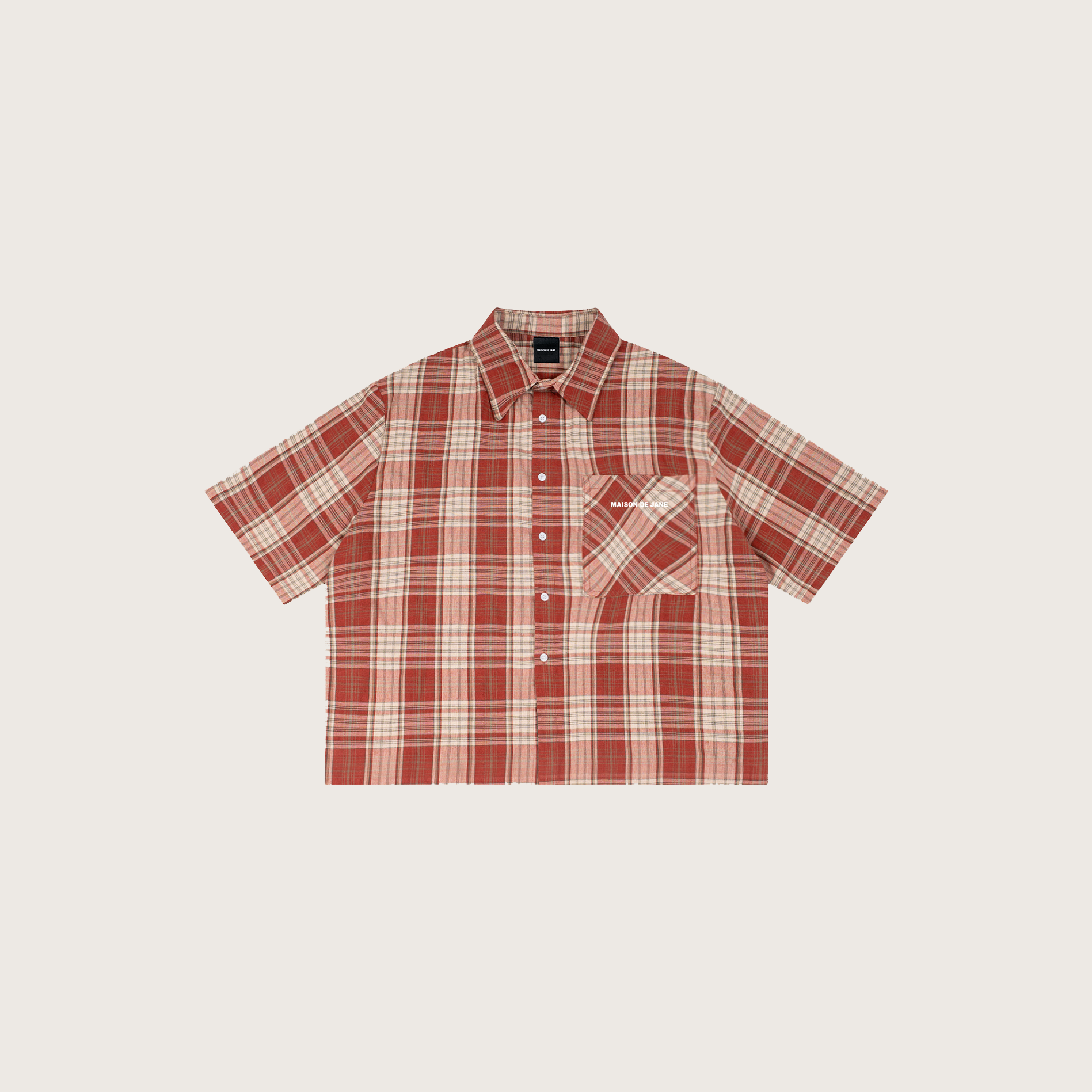 Plaid Short Sleeve Shirt