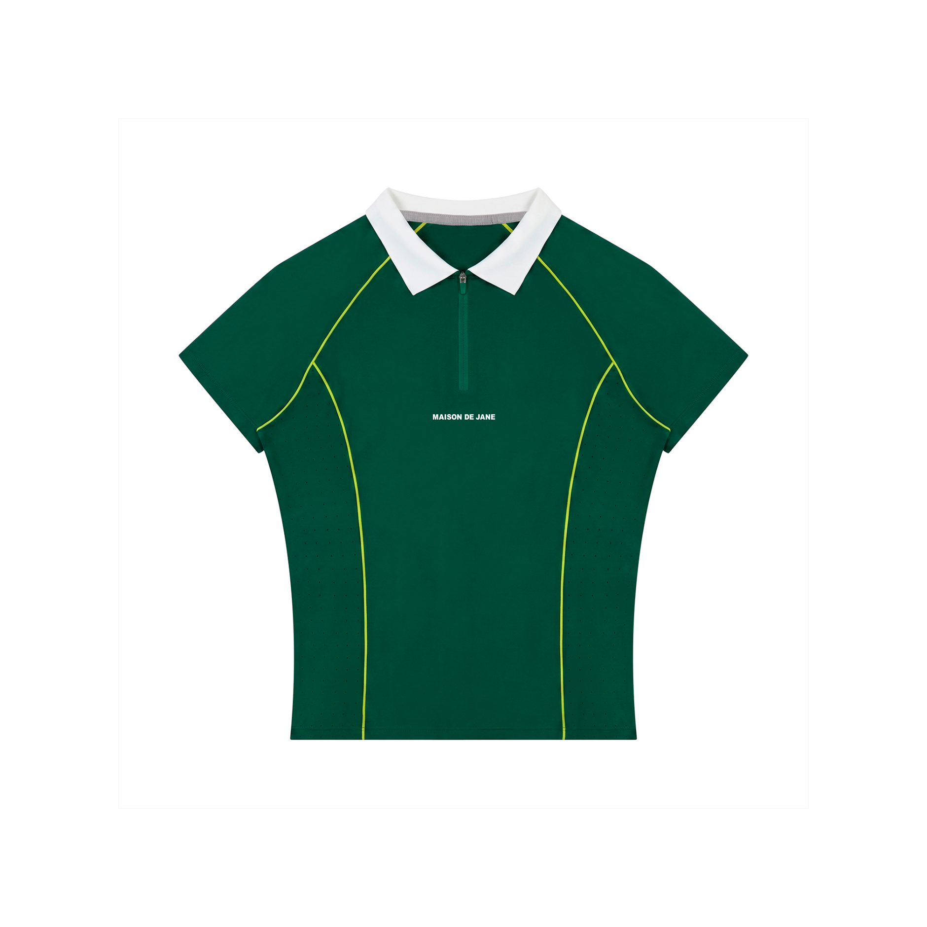 Women’s Slim Fit Quarter-Zip Polo Shirt