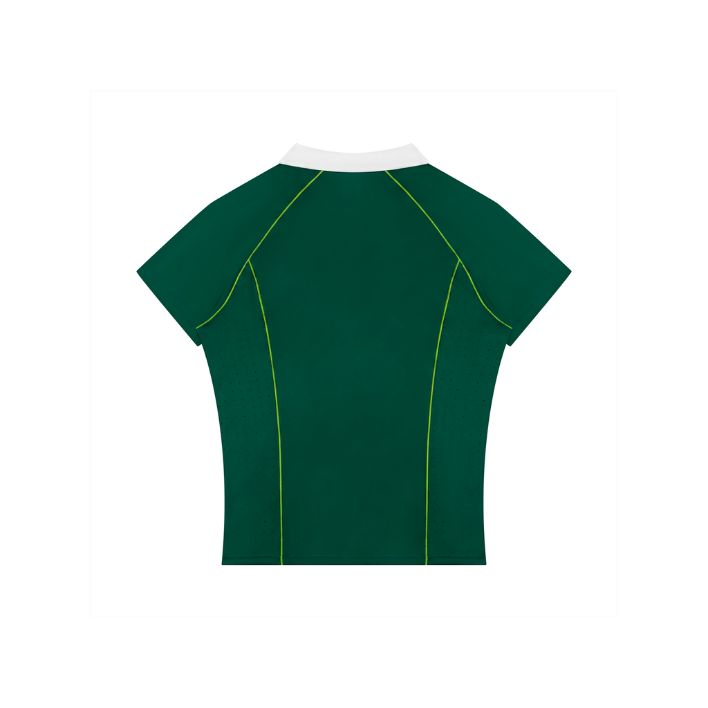 Women’s Slim Fit Quarter-Zip Polo Shirt