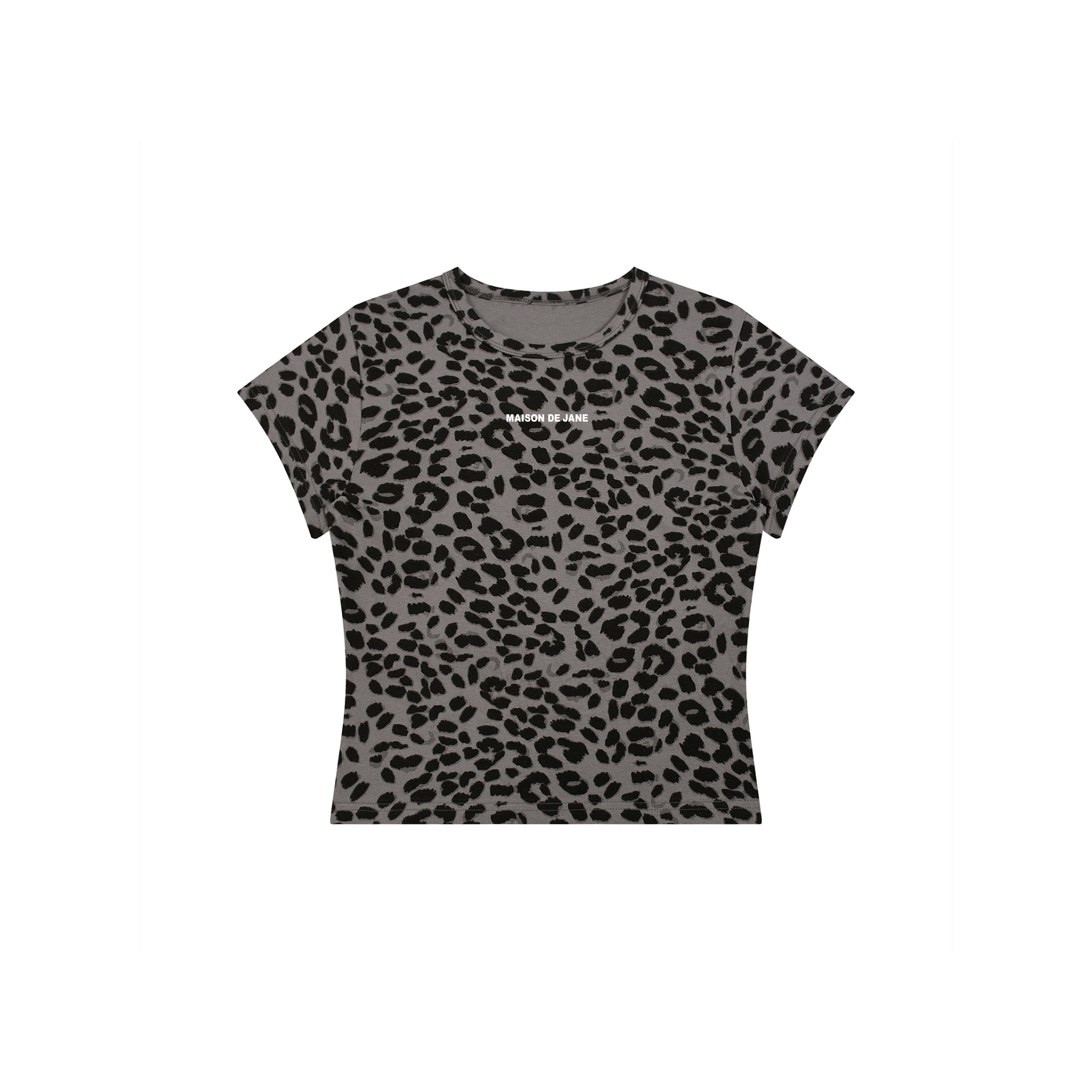 Women’s Leopard Print Crop T-Shirt
