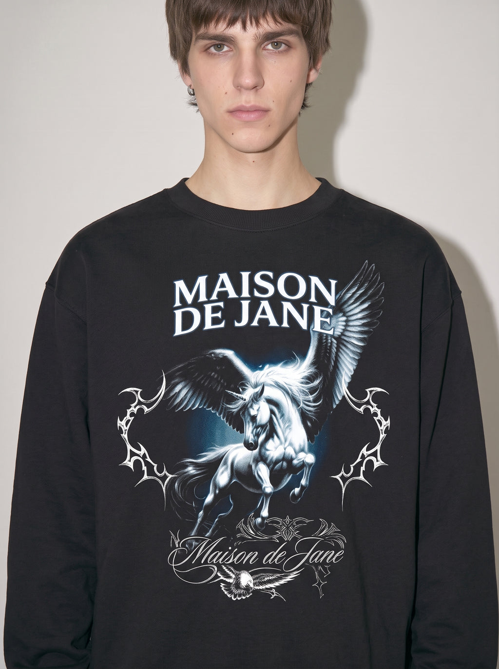 Boxy Fleece Crewneck Sweatshirt