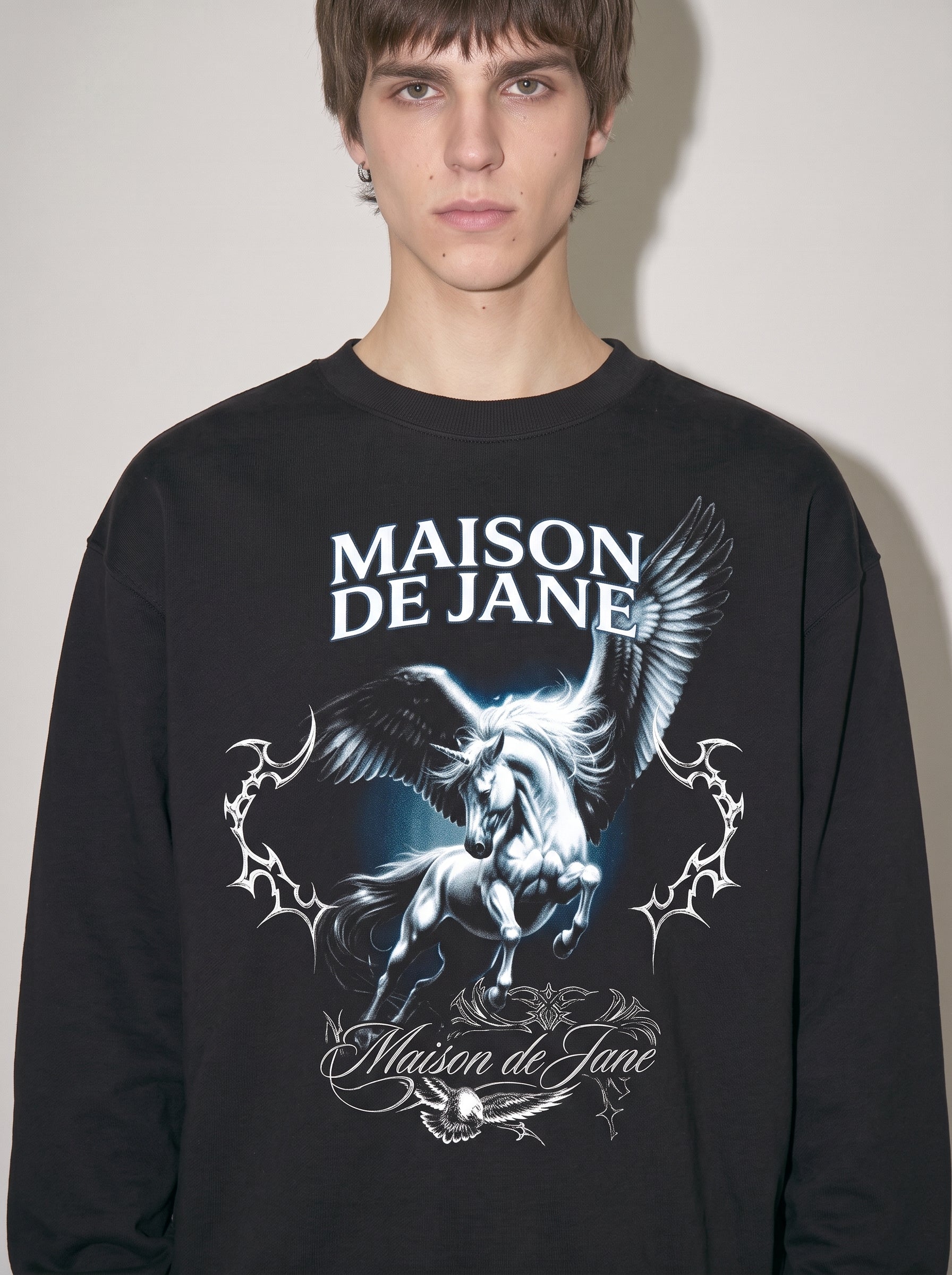 Boxy Fleece Crewneck Sweatshirt