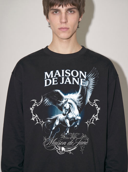 Boxy Fleece Crewneck Sweatshirt