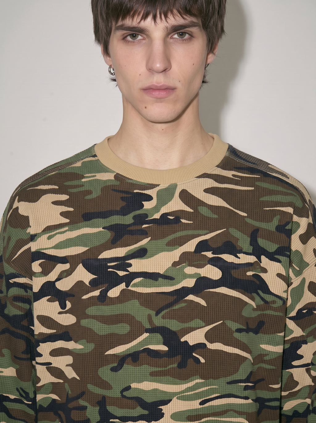 Waffle Boxy Long Sleeve T-Shirt