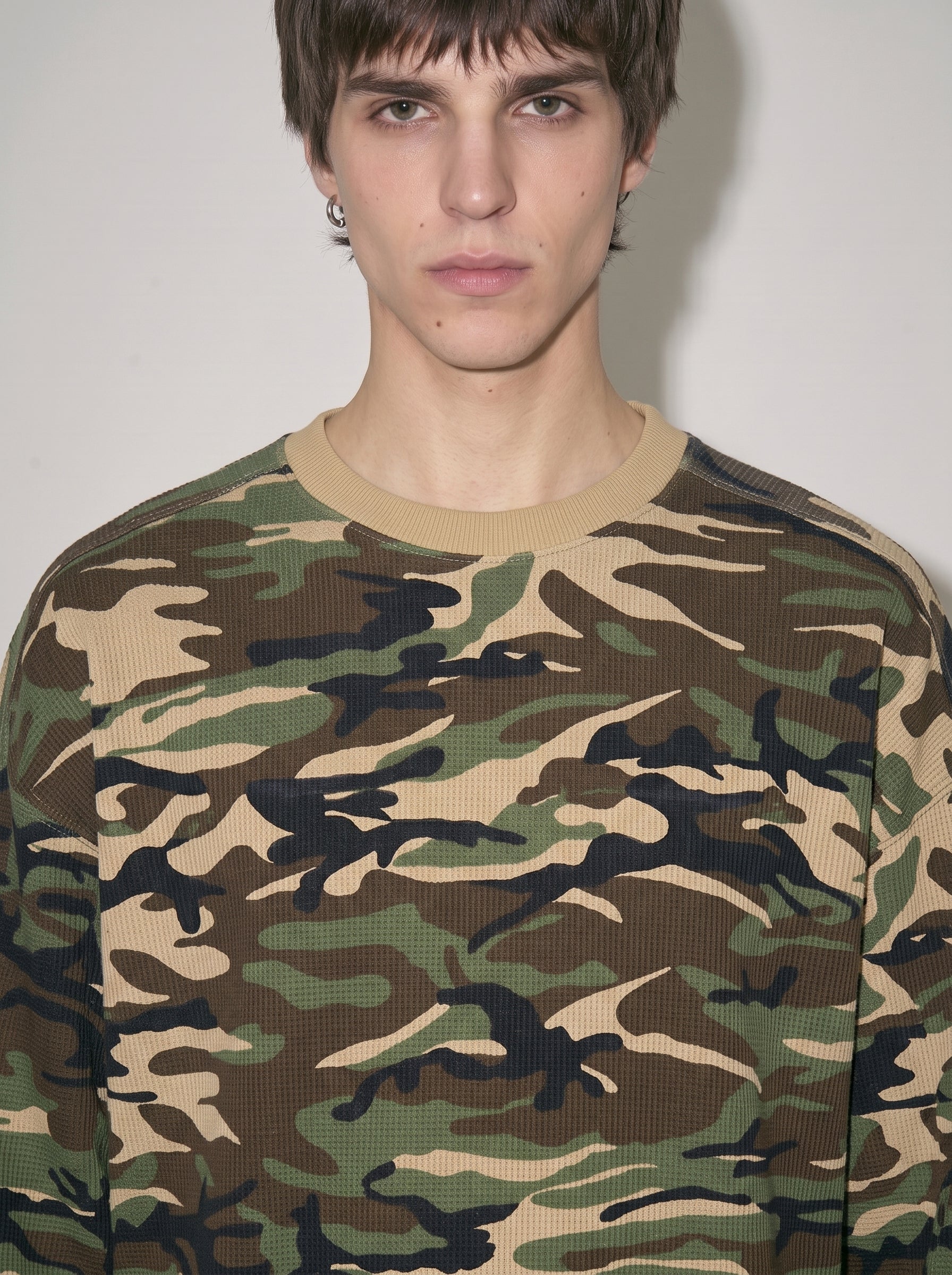 Waffle Boxy Long Sleeve T-Shirt