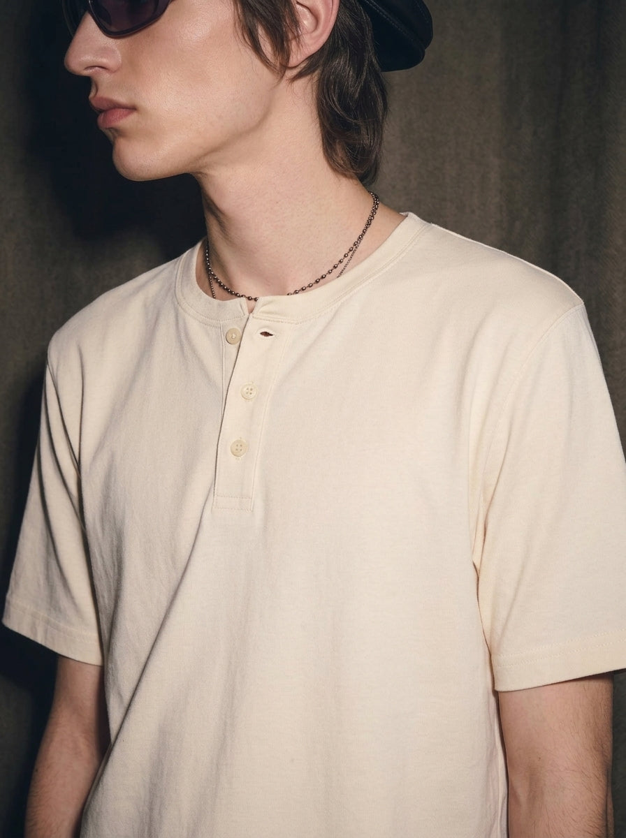 Short Sleeve Henley Shirt