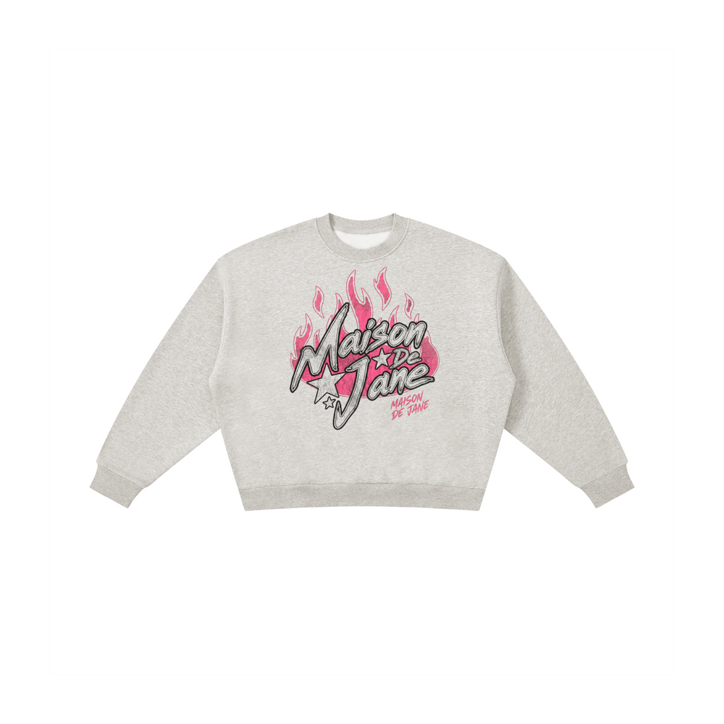 Boxy Fleece Crewneck Sweatshirt