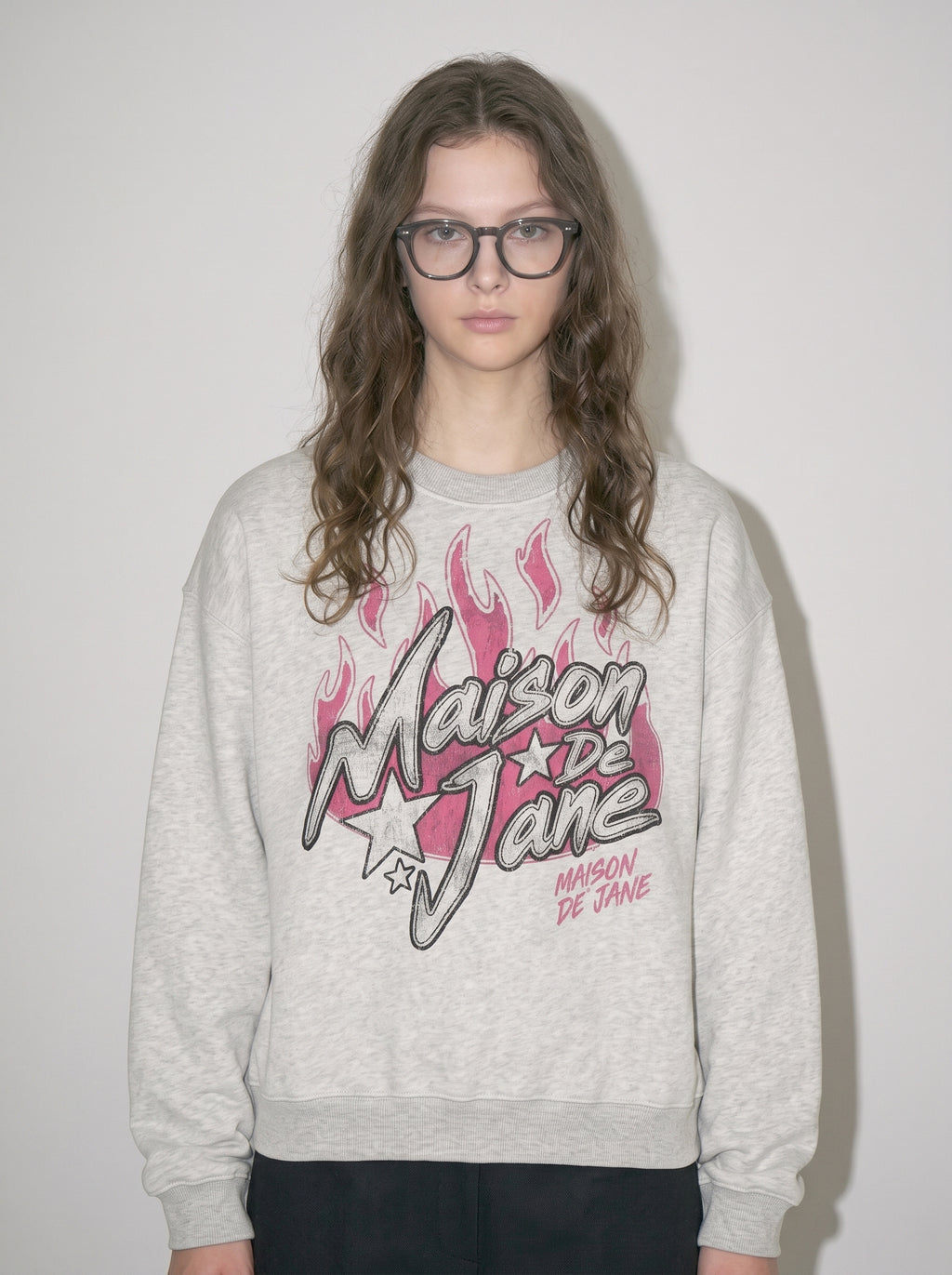 Boxy Fleece Crewneck Sweatshirt