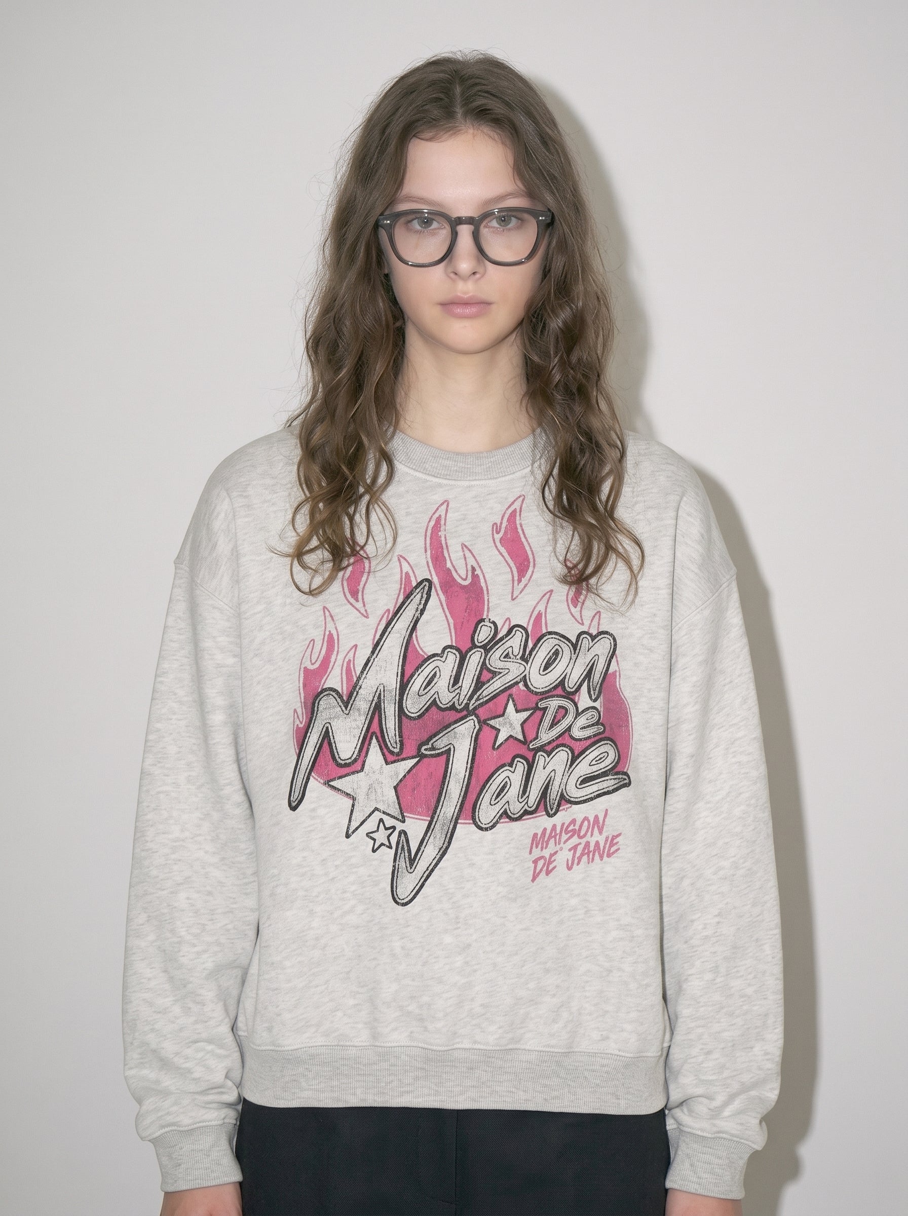 Boxy Fleece Crewneck Sweatshirt