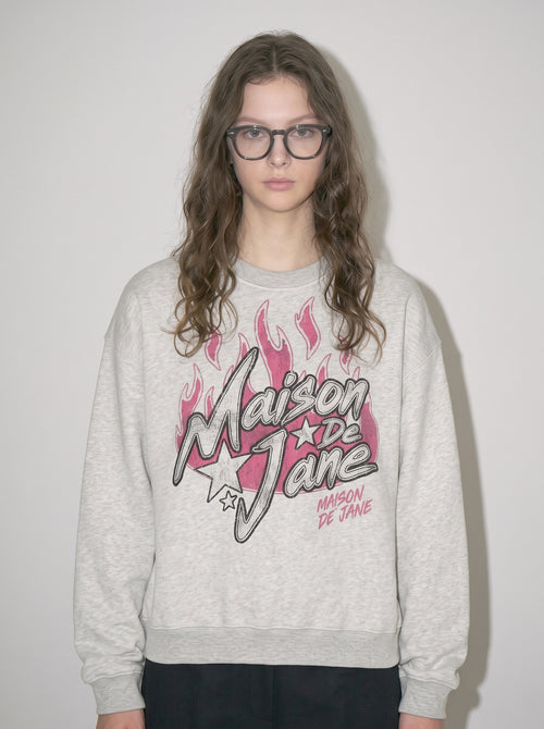 Boxy Fleece Crewneck Sweatshirt