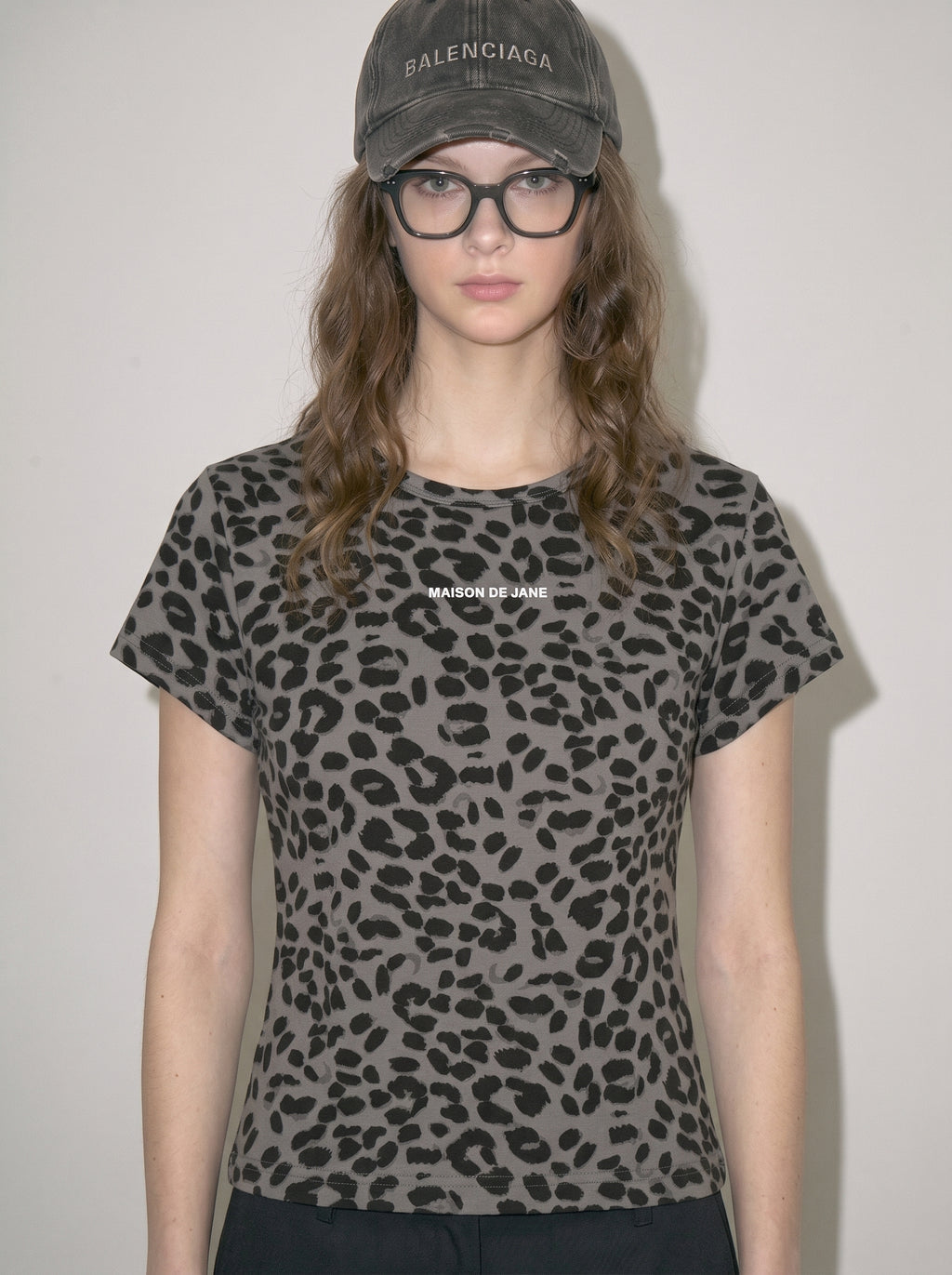 Women’s Leopard Print Crop T-Shirt