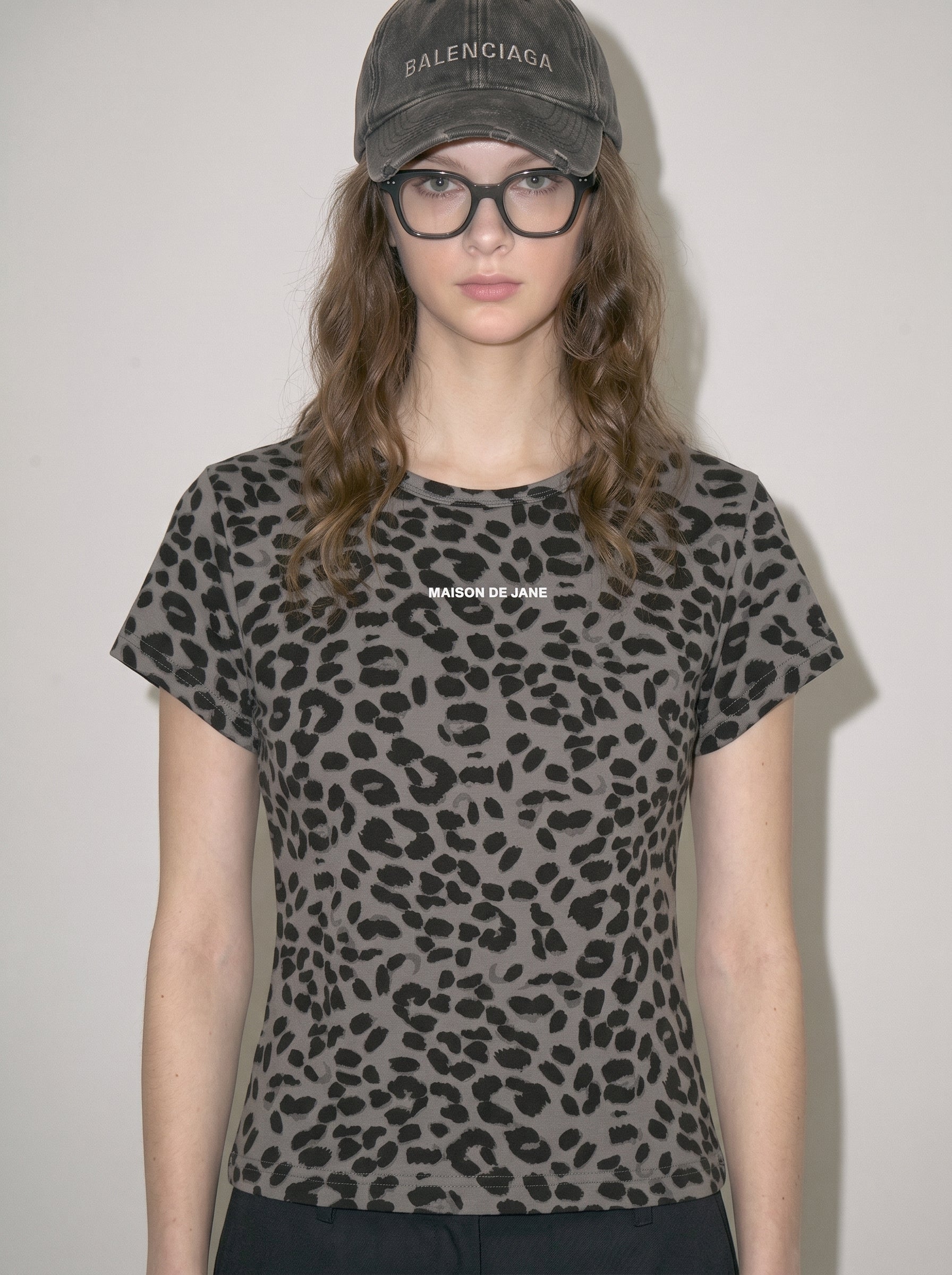Women’s Leopard Print Crop T-Shirt
