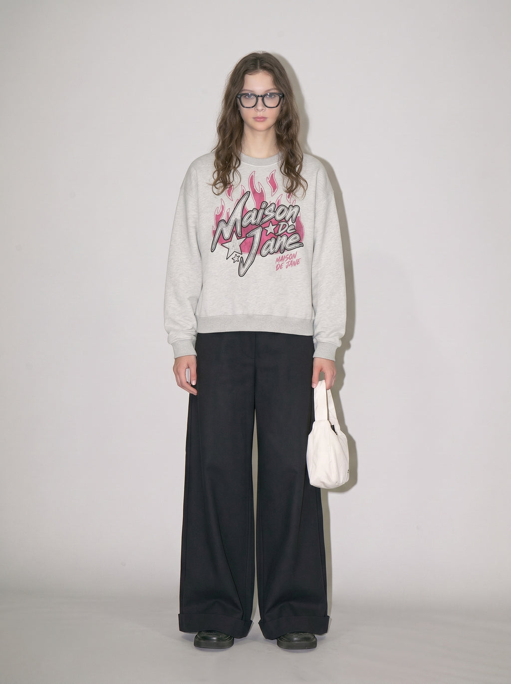 Boxy Fleece Crewneck Sweatshirt
