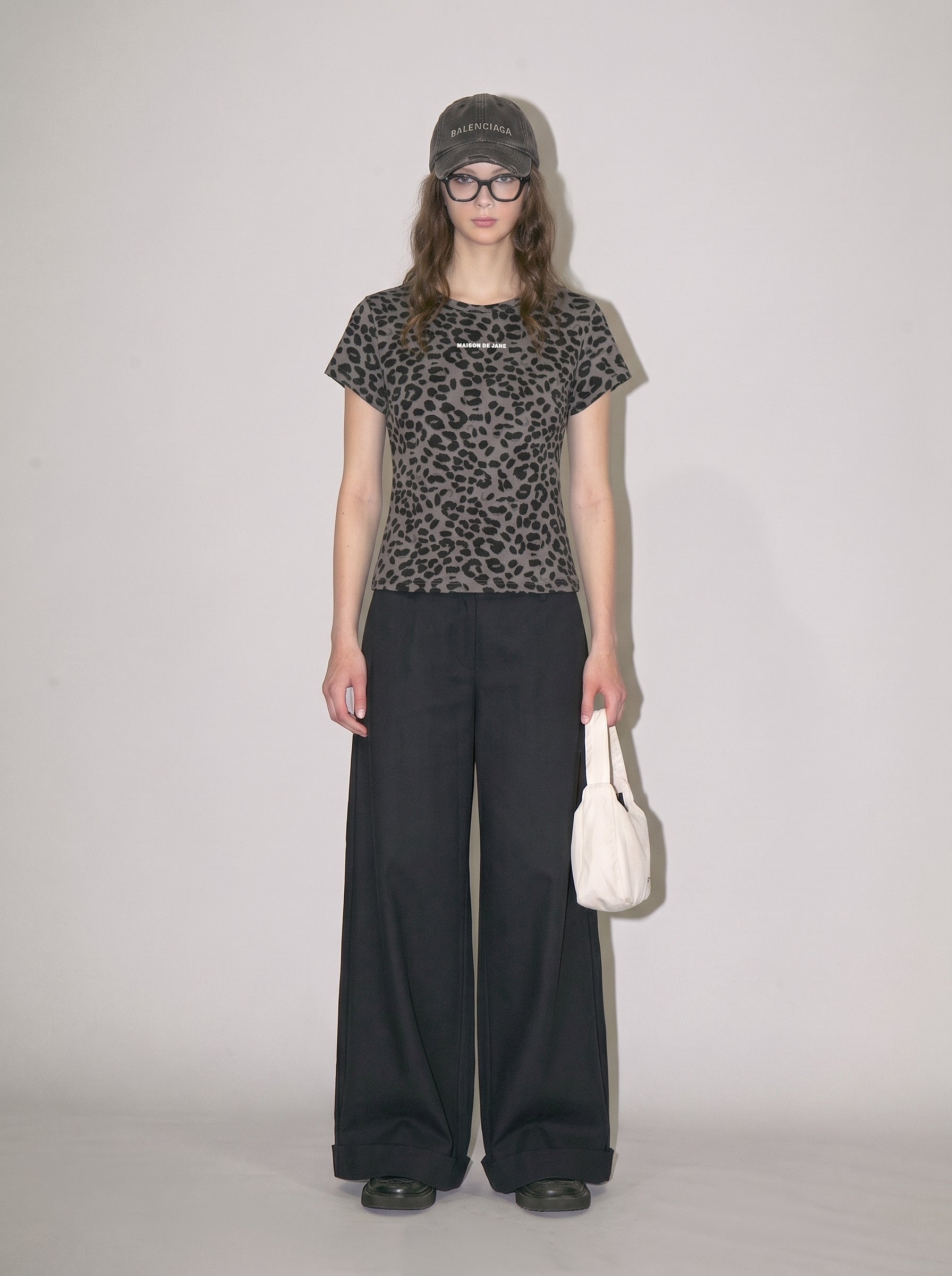 Women’s Leopard Print Crop T-Shirt