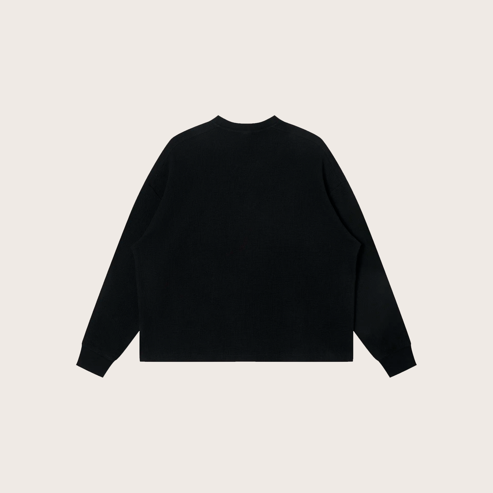 Vintage Waffle Knit - Black